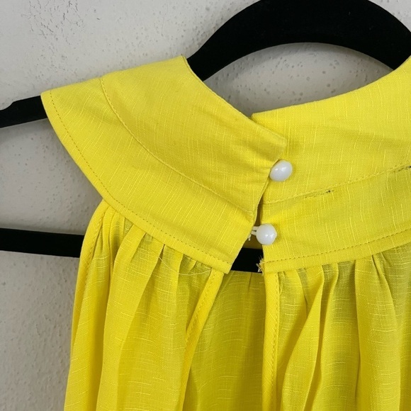 SIMPLE Flavor Woman Yellow Hi-Low Halter Dress , Size XXL - Picture 7 of 10
